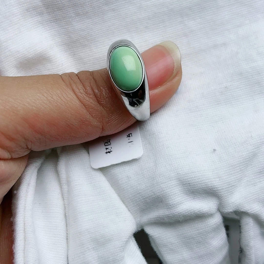 绿松石珠宝半成品未镶嵌清*