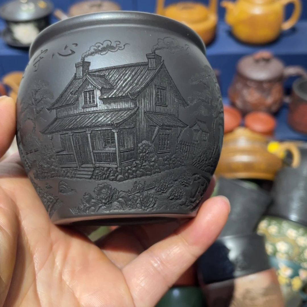 原矿紫砂手工主人杯