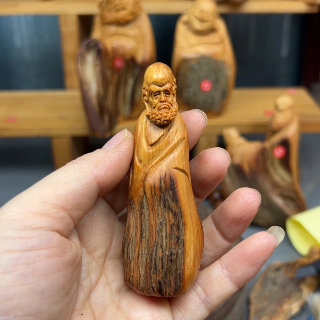 用***在木崖柏木摆件手把件，