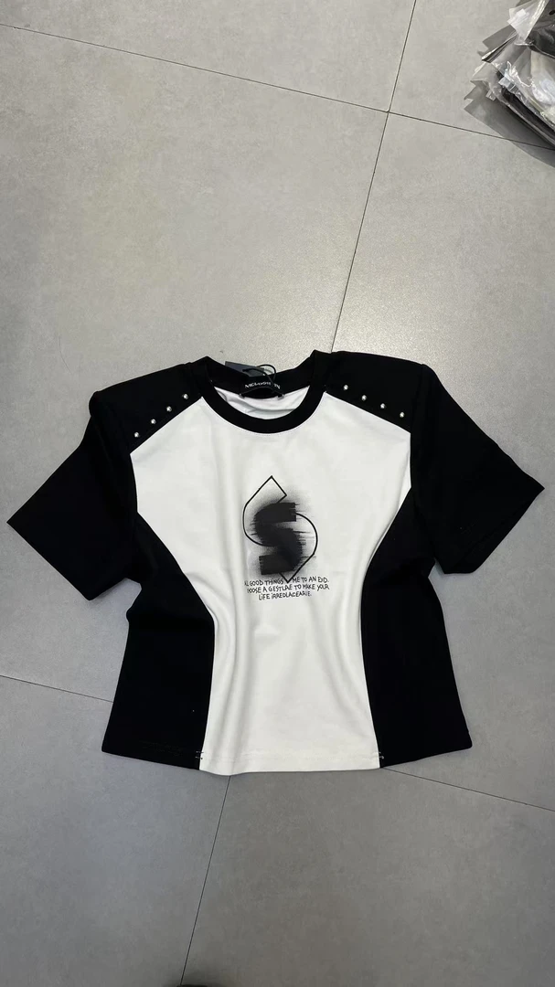 72890印花通勤简约短袖T恤女款南油t恤时尚气质运动女士