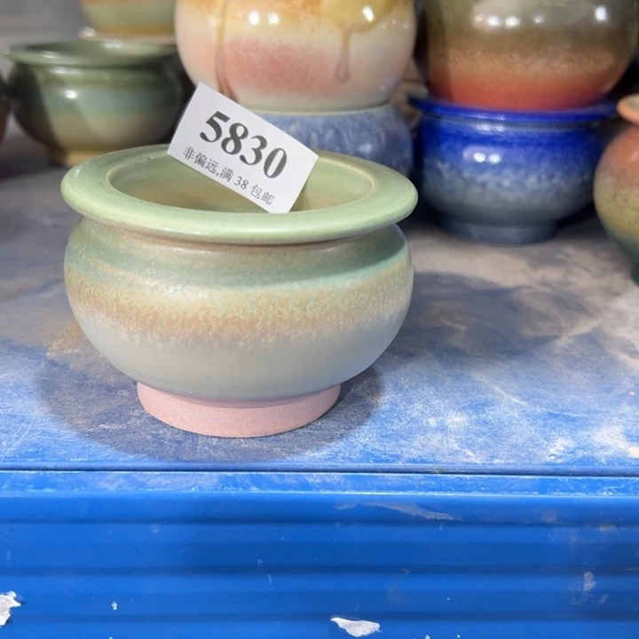 口6手工花盆满30包邮