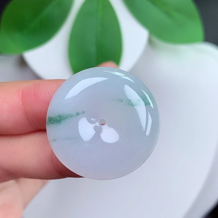 颈饰未镶嵌翡翠平安扣 27x6.2mm