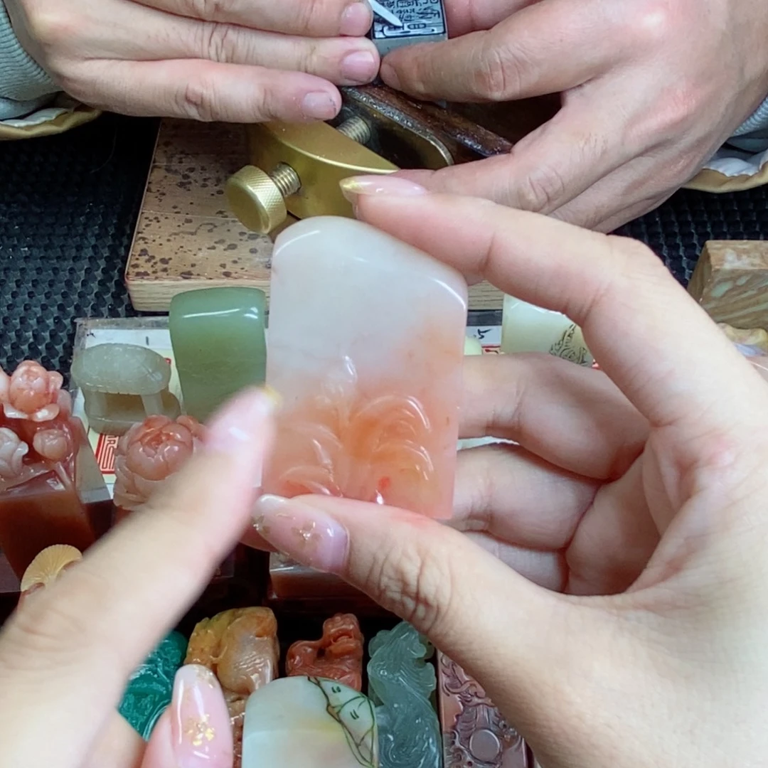 景***师印石寿山石成品正章书法用品