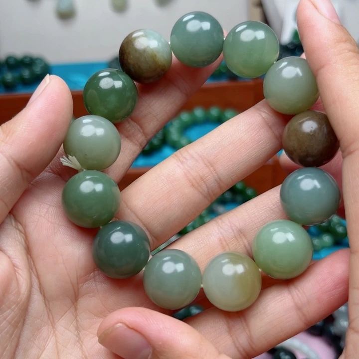 和田玉未镶嵌手链卡16