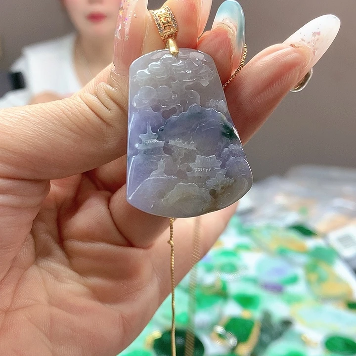 翡翠未镶嵌颈饰翡翠