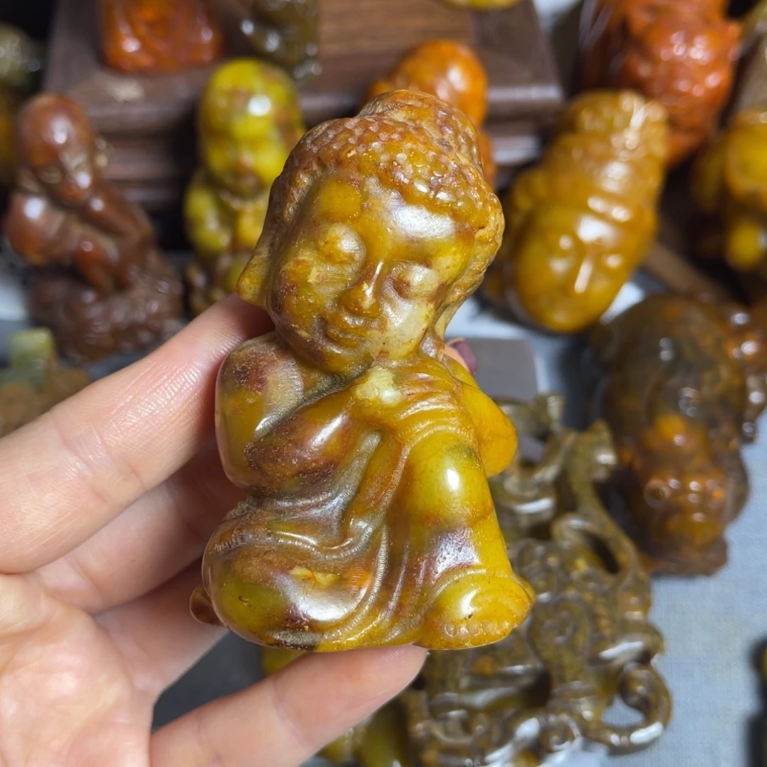 蛇纹石玉合金颈饰