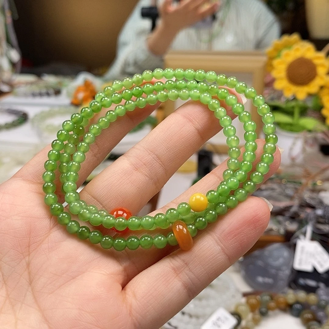 和田玉（碧玉）未镶嵌手串