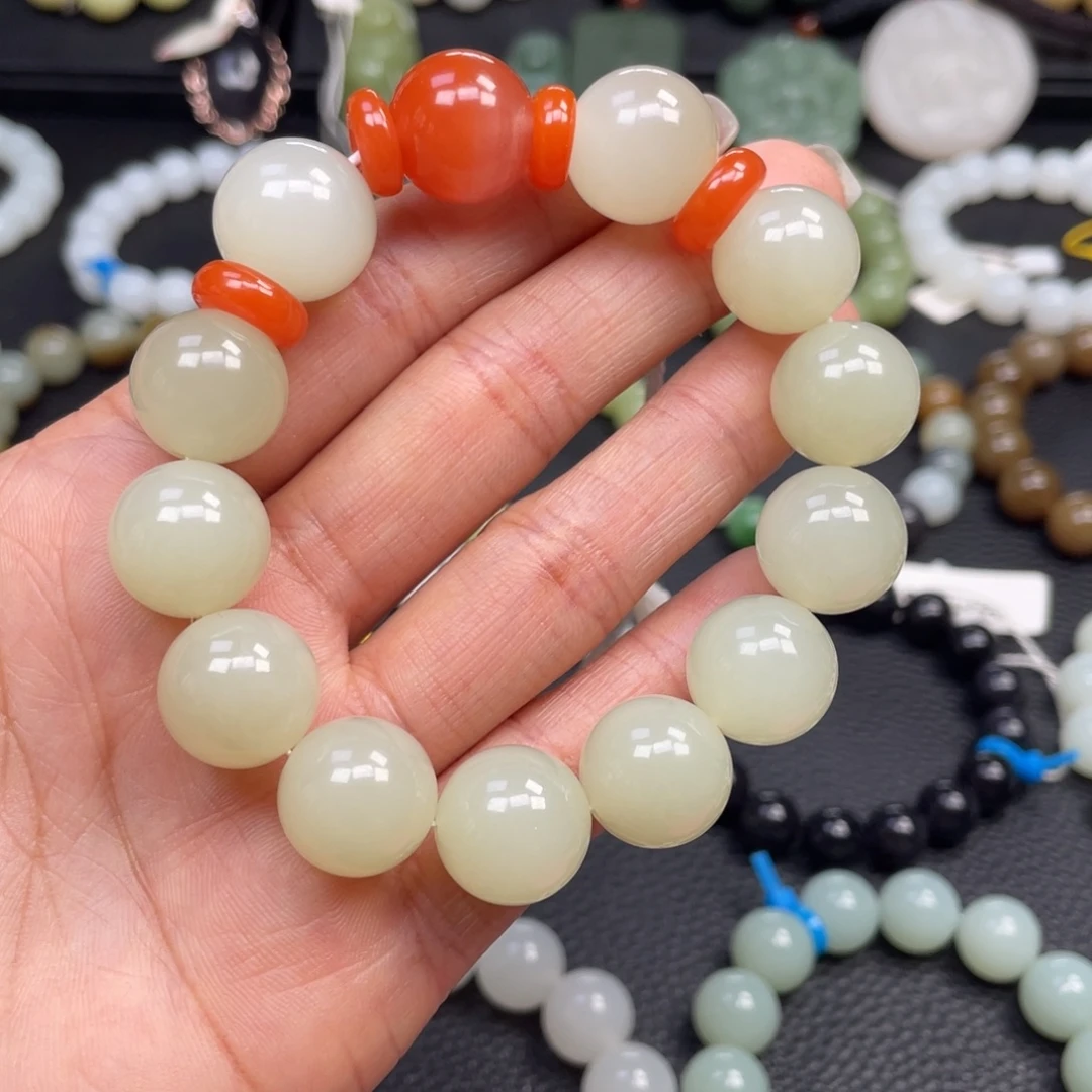 和田玉未镶嵌手链