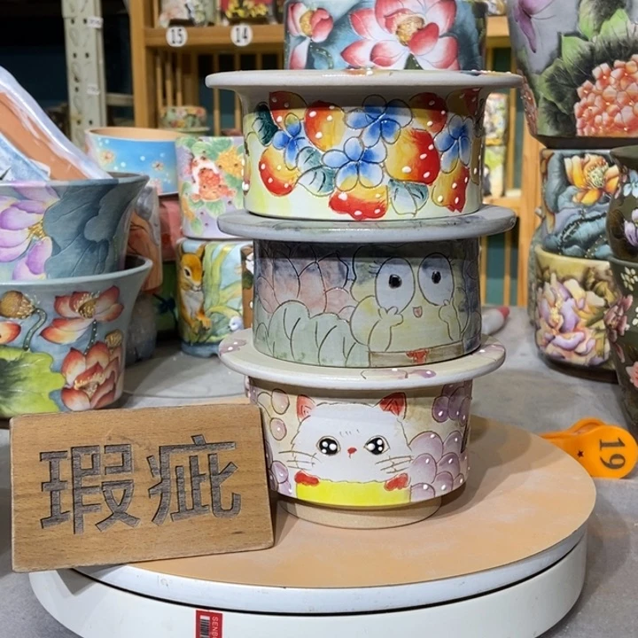 红陶景德镇艺术手绘作品