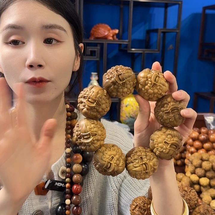 维腊木（绿檀）其他5.0貔貅单圈八方招财