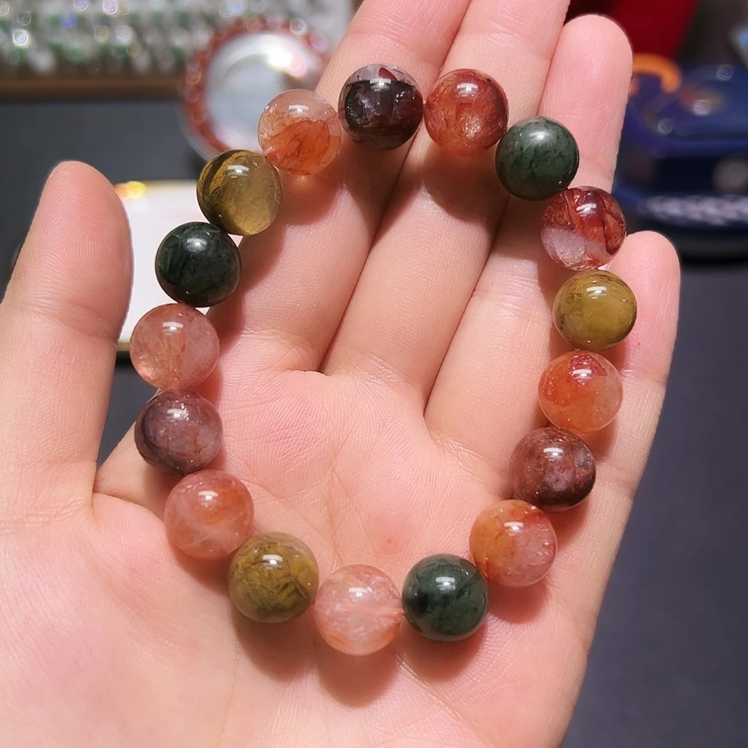 未镶嵌手链水晶老矿胶花12毫米1号