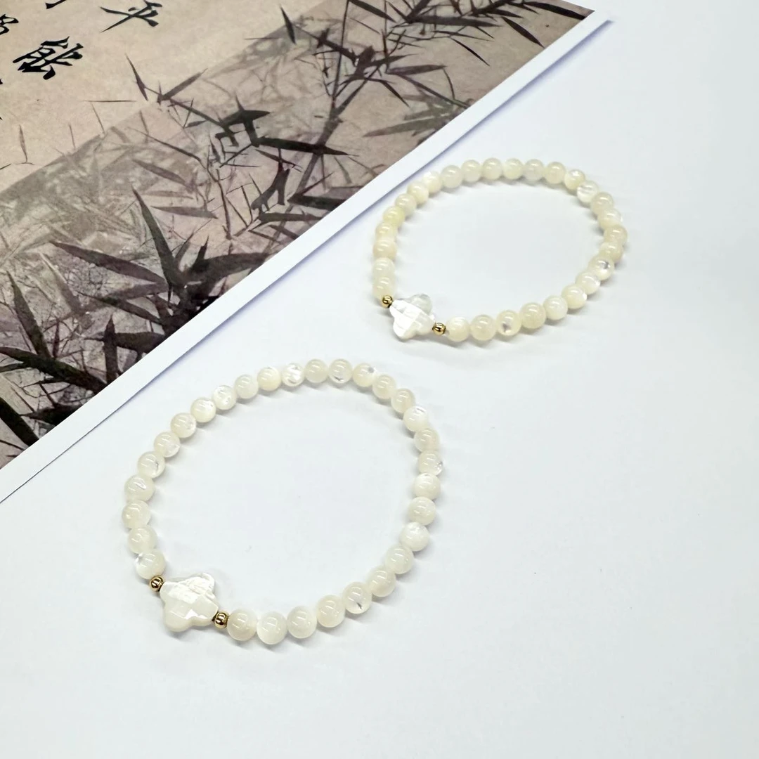 【小宝珠宝】23 T78303-贝母手串-多样性发一件-5.5mm