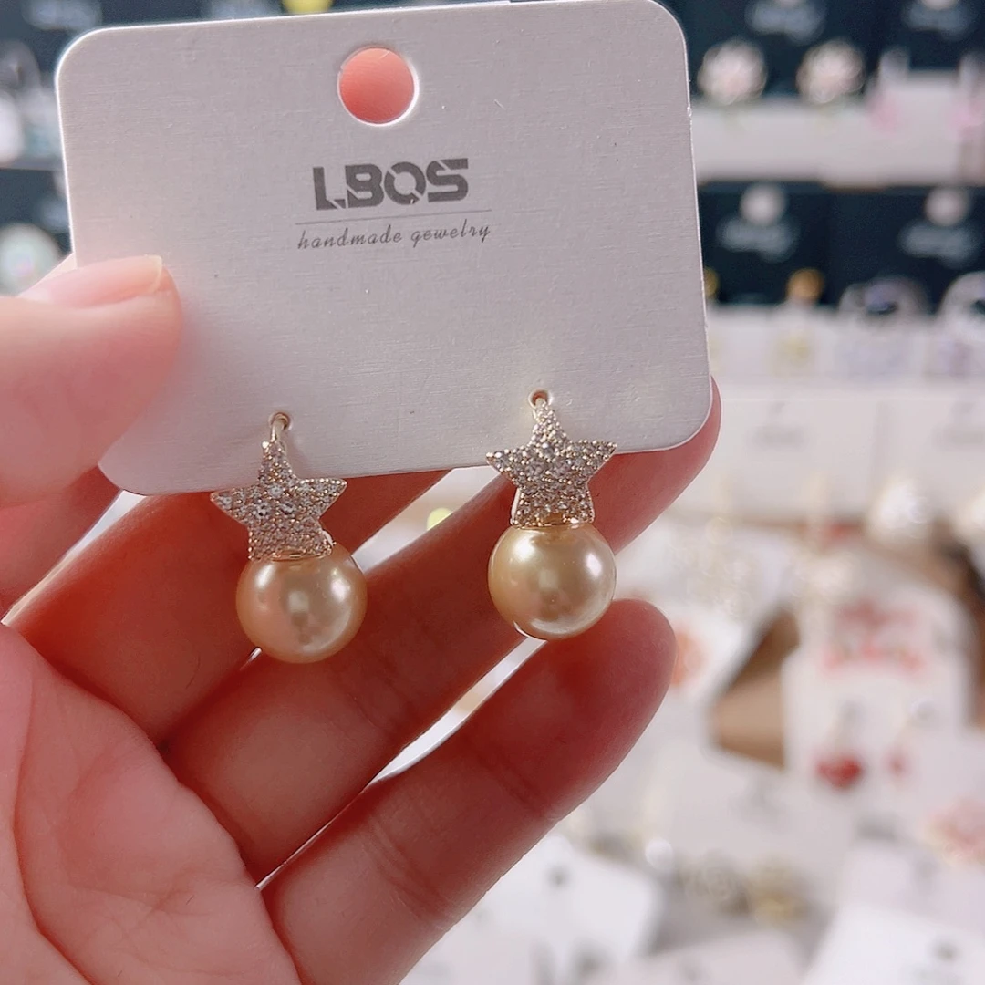 锆石纯铜合金耳环的