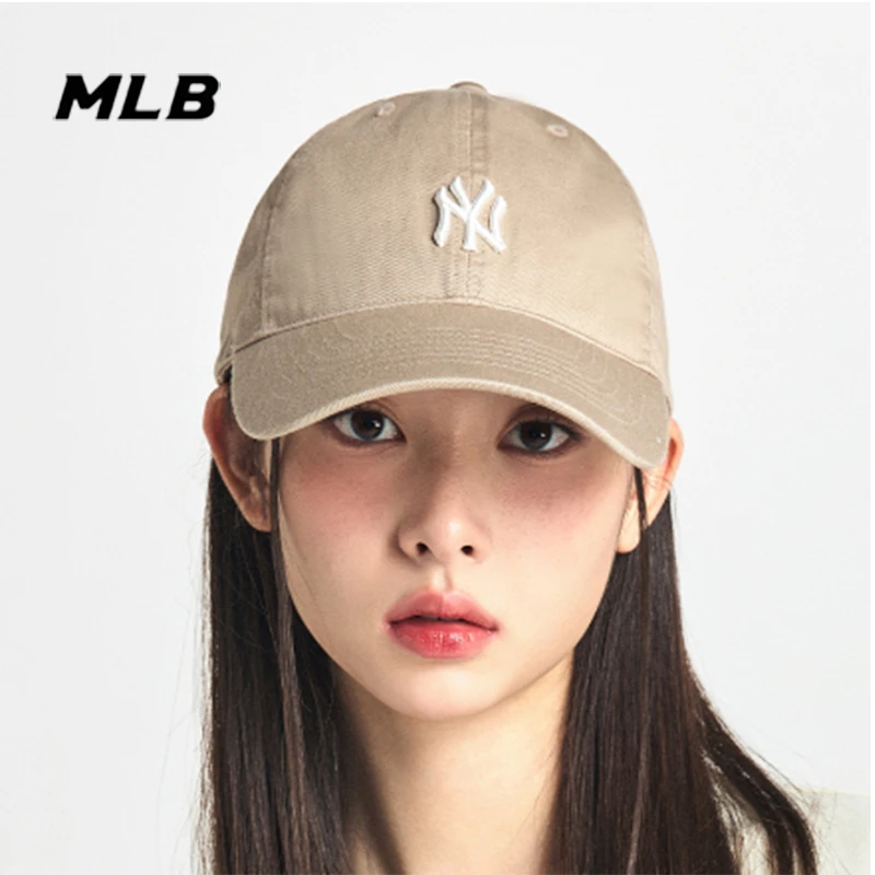 MLB正品帽子2025新款刺绣软顶小标NY运动LA休闲鸭舌帽棒球帽CP77