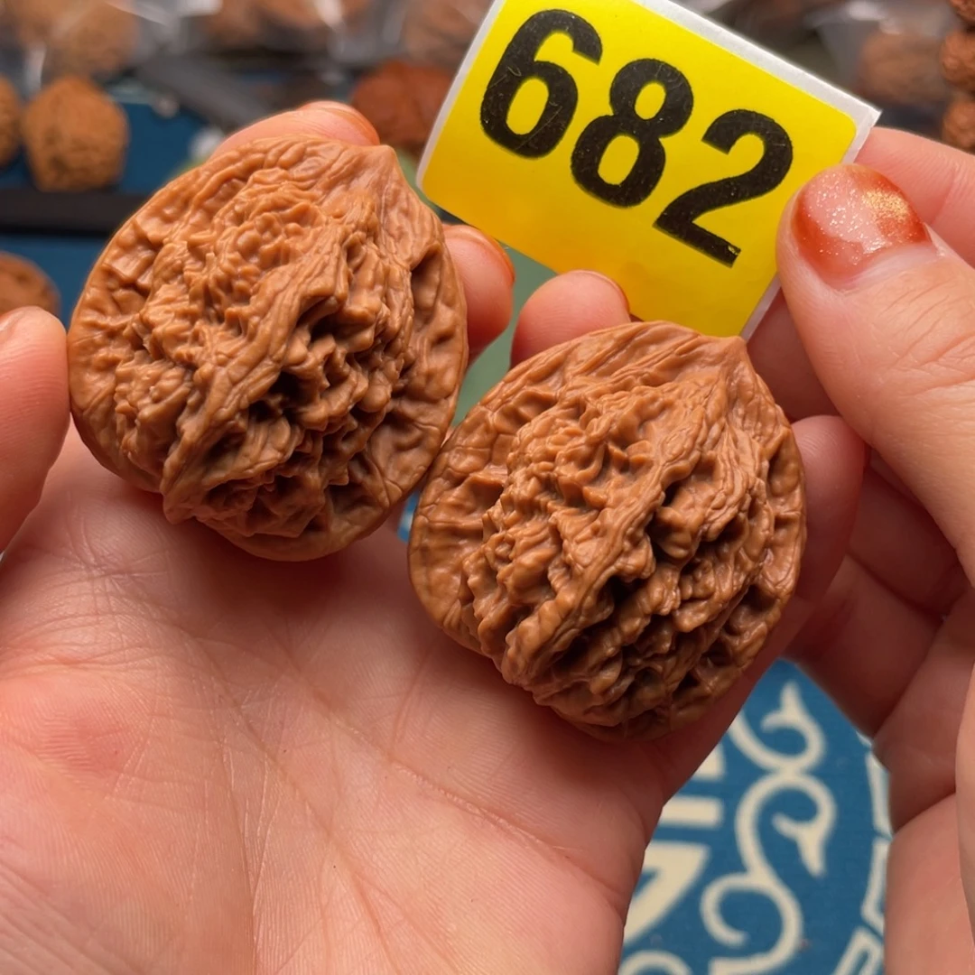 吊坠文玩核桃40全品虎头682号