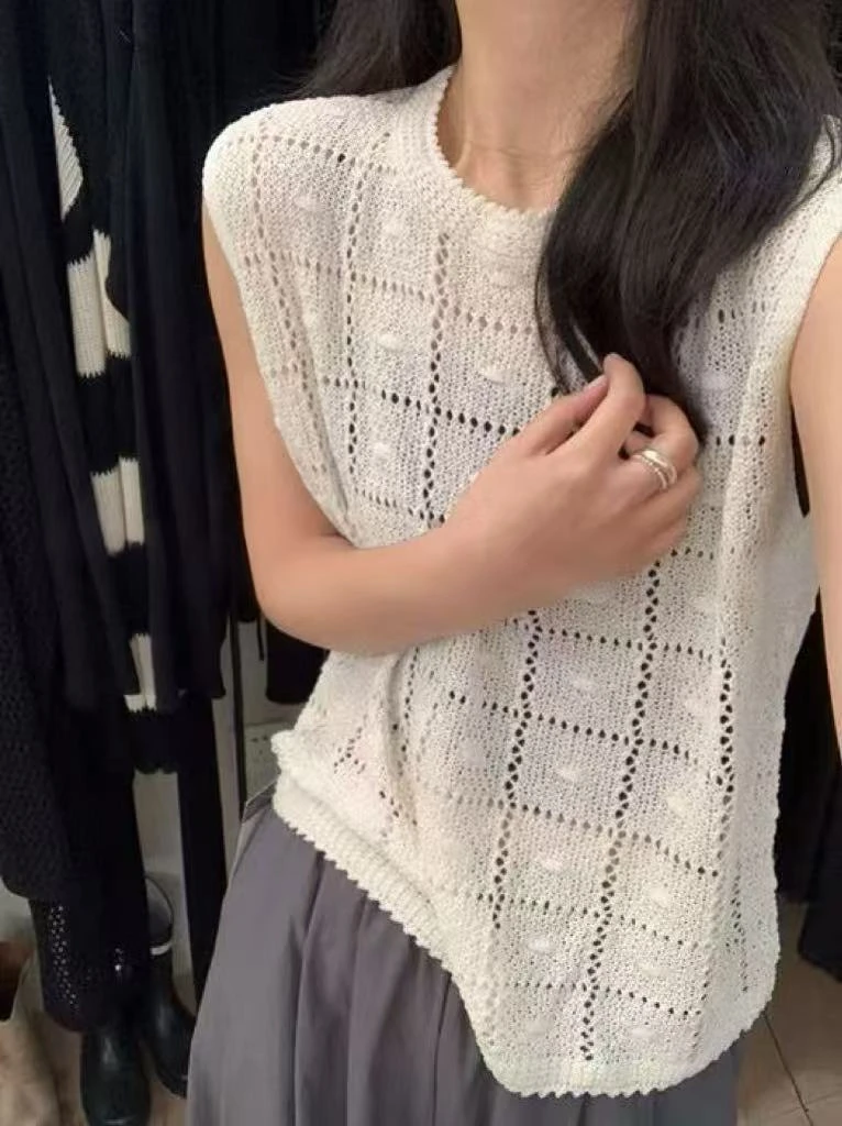 AoQunCaiLian夏季时尚休闲无袖上衣-GG9636