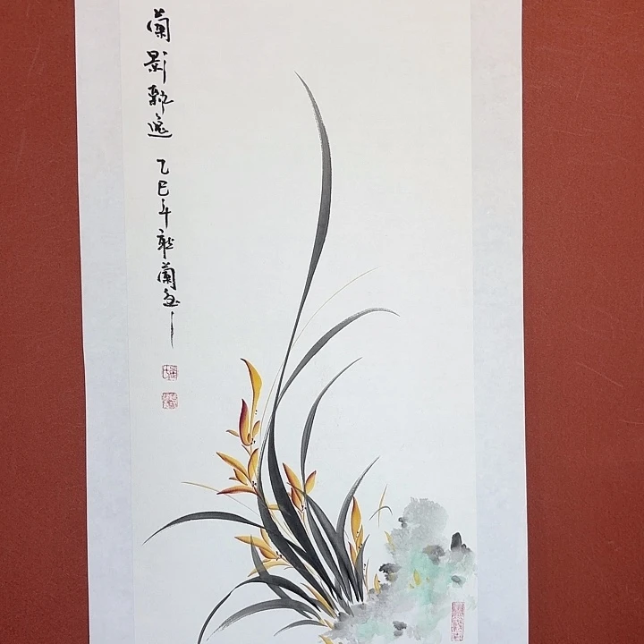 国画听兰老师花鸟
