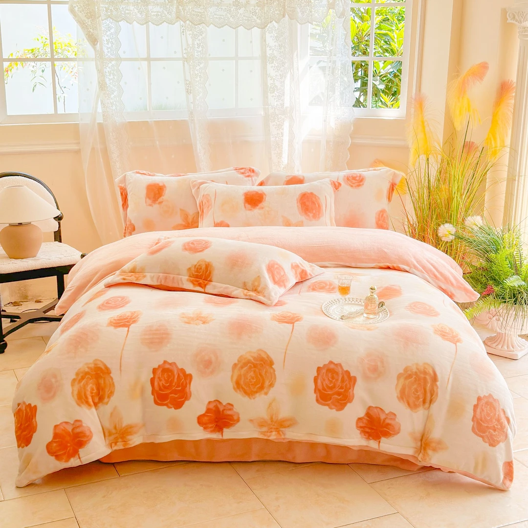 牛奶绒四件套加绒