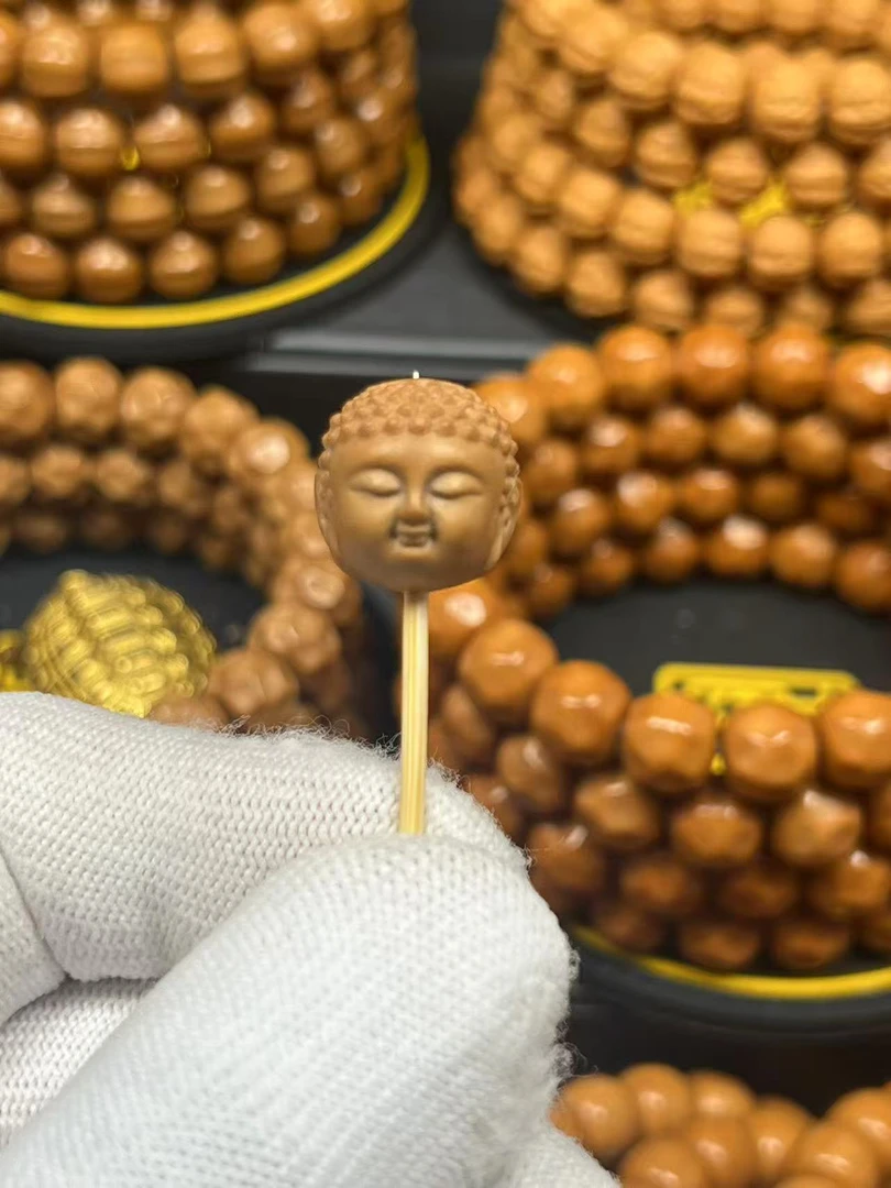 宝宝佛单籽精雕15mm+猴头手串配饰