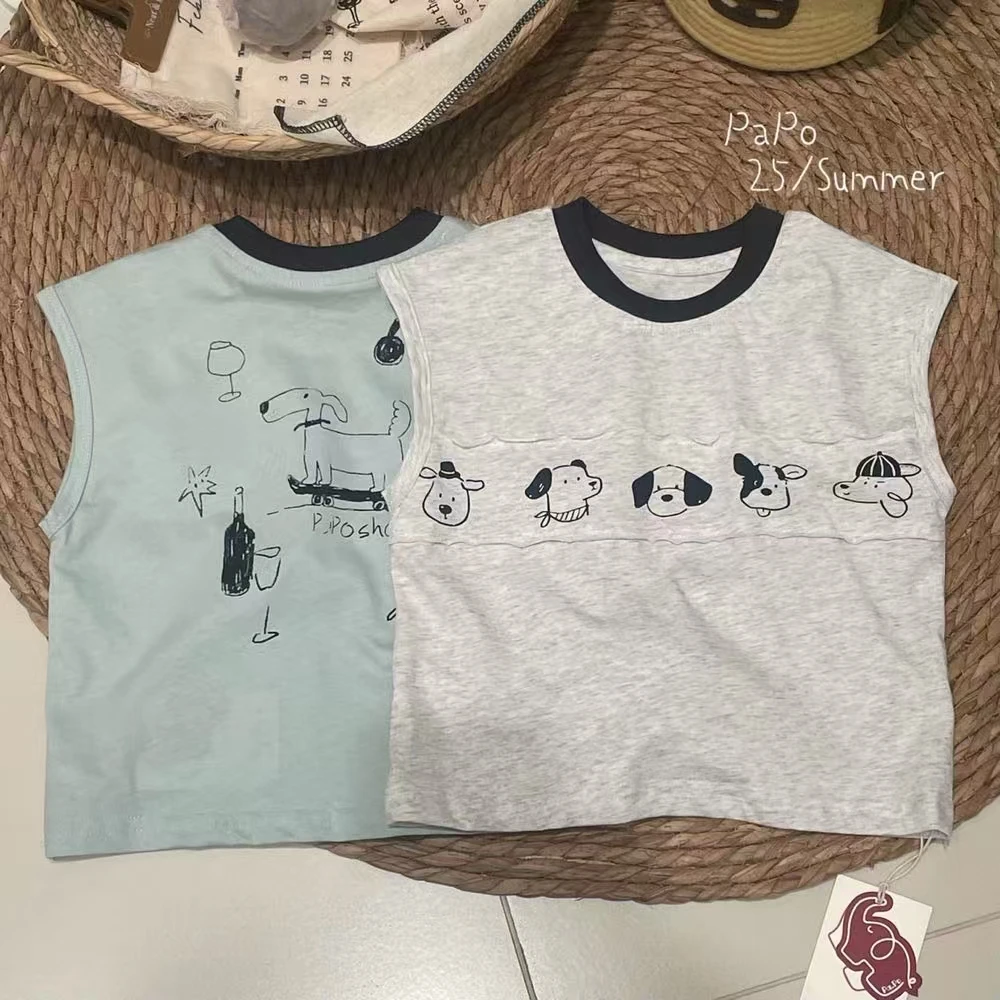 男童分割小狗无袖背心 60230