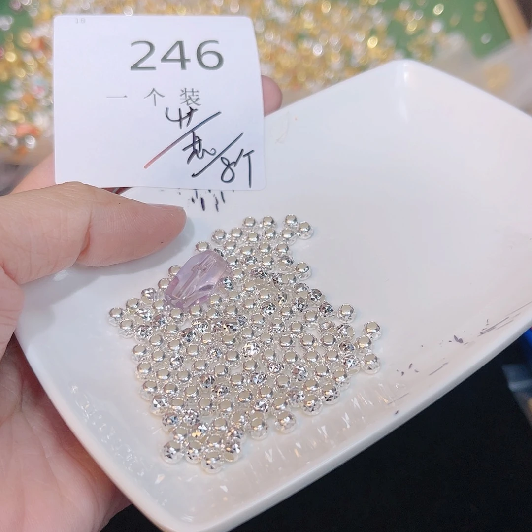 紫晶珠宝半成品银S925镶嵌246