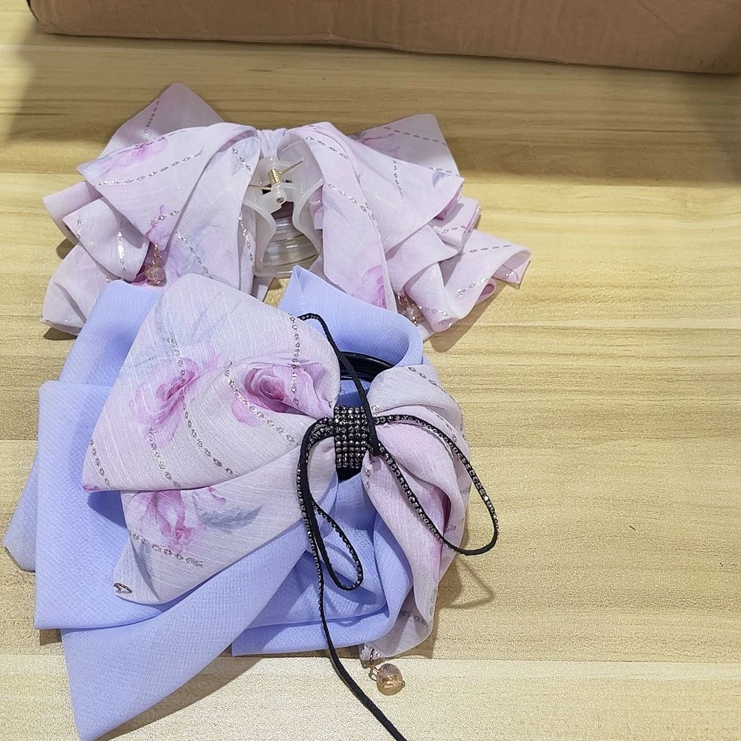 铁合金布艺蝴蝶结发夹