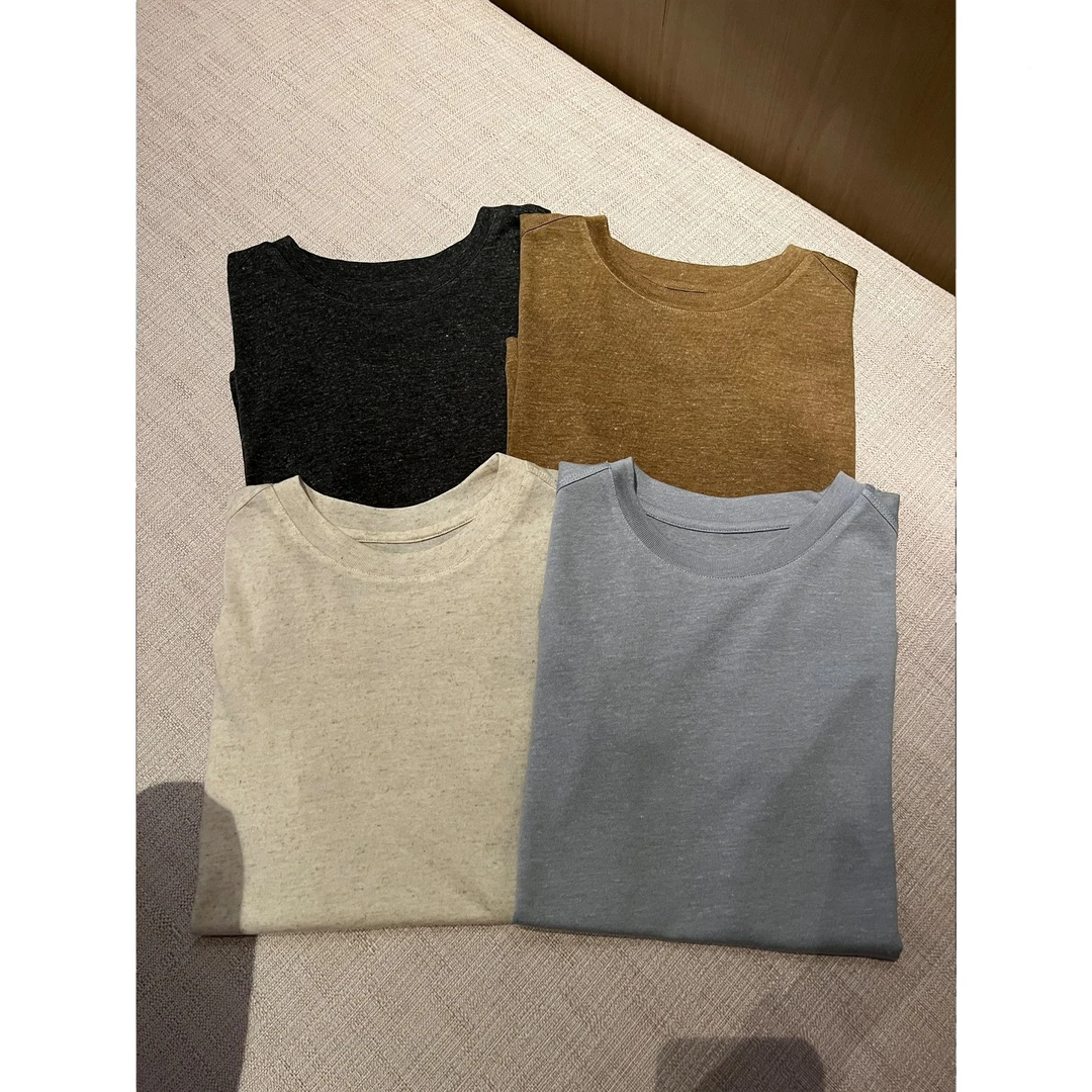 DAR STUDIO 深圳货【心动密码】2025夏季新款亚麻天S显瘦T恤0060