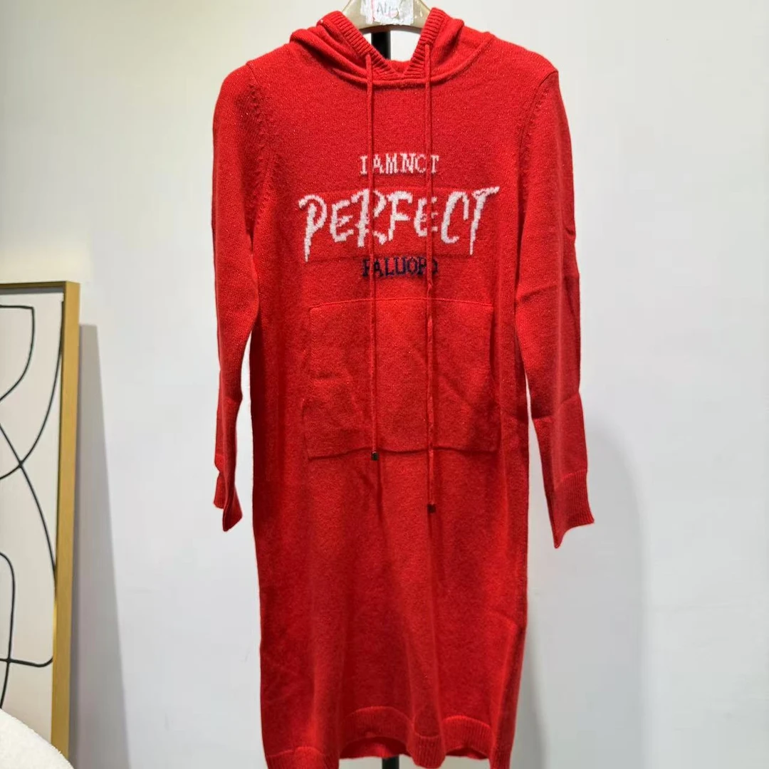 【专柜撤柜】山羊绒连帽女裙6685【606】