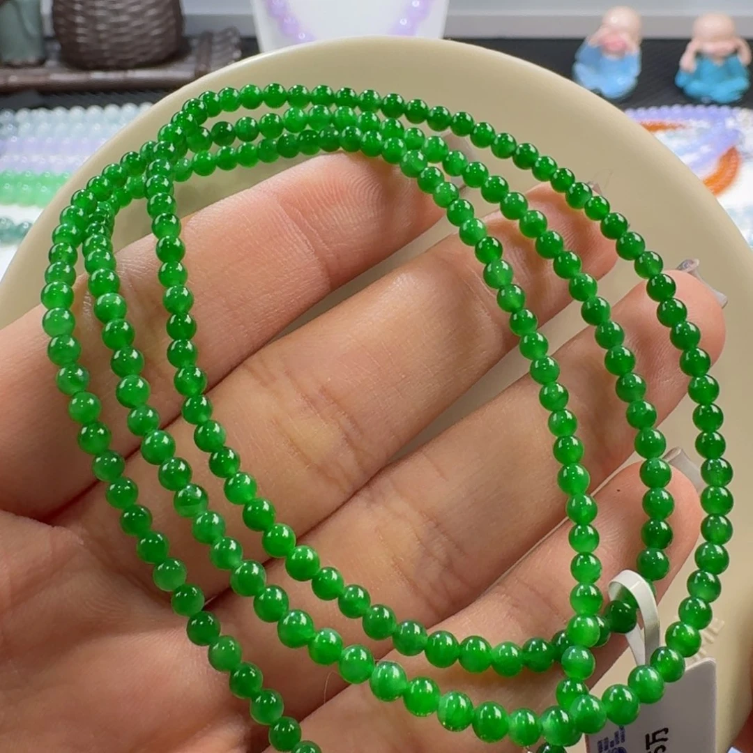 翡翠手链未镶嵌小帝绿项链卡3.1 上新！强推！