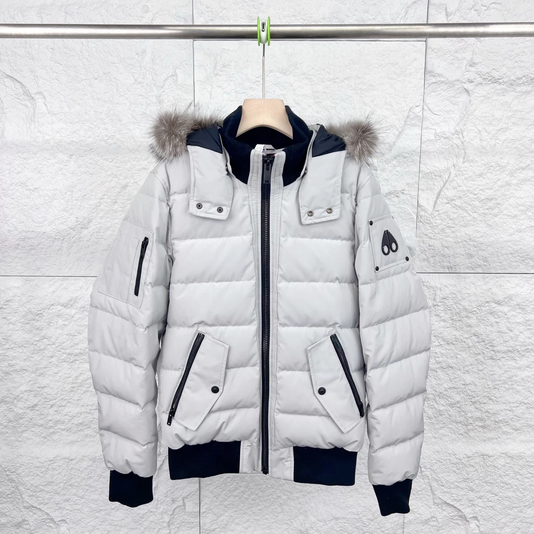 未使用 MOOSE KNUCKLES/慕斯纳可兹 S码/灰色连帽羽绒服/14449949