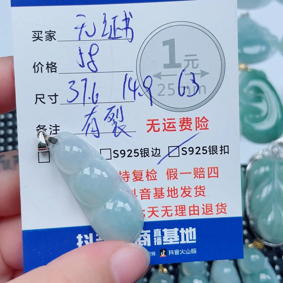 翡翠银S925镶嵌颈饰