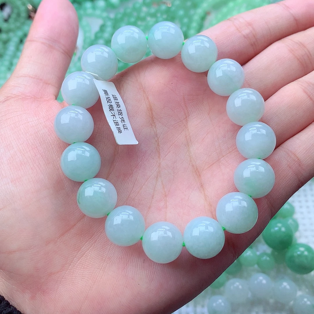 翡翠未镶嵌毛衣链卡13