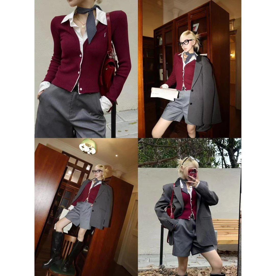 婉君【知识分子风】气质显瘦百搭高级感针织衫上衣LWJ24C3C1774