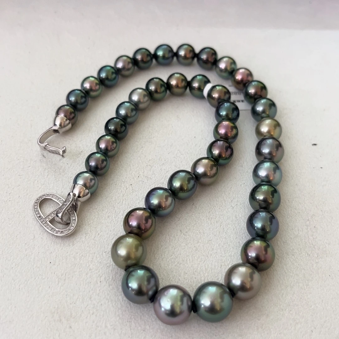 颈饰银S925镶嵌海水珍珠莫兰迪9-11.7