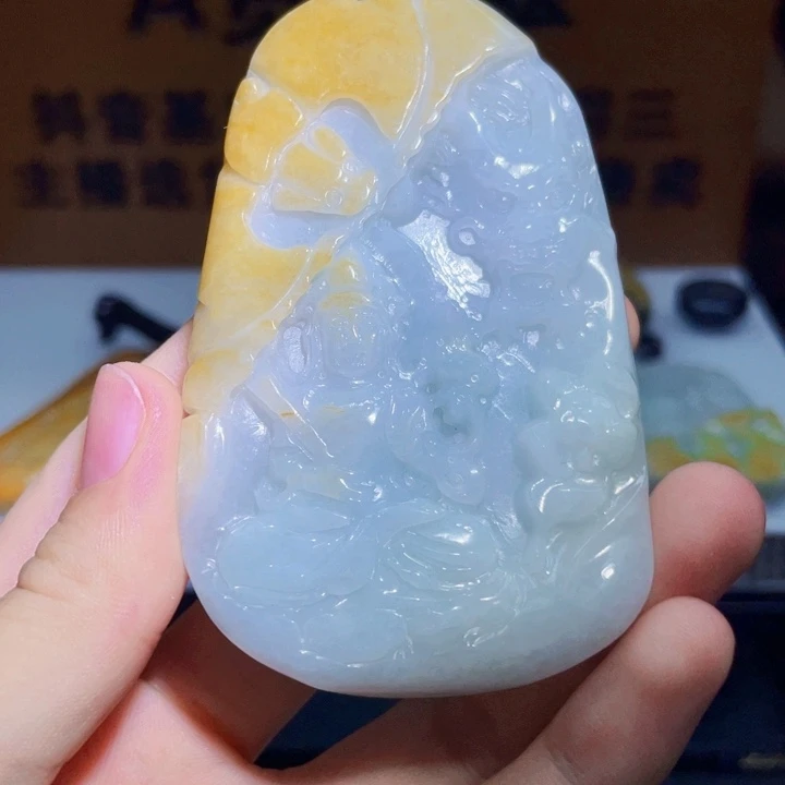 翡翠未镶嵌吊坠(不含链)A191
