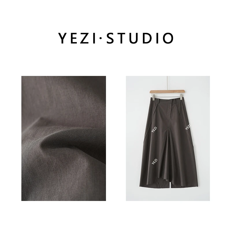 “茴香”高品3D立裁砂洗棉感博主老钱风半身裙24221112