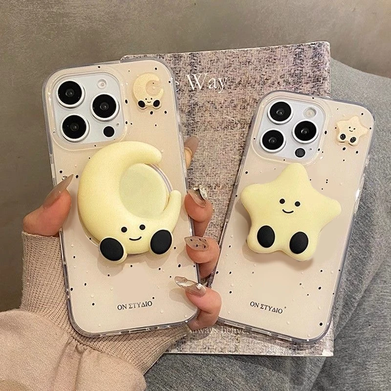 星星月亮适用苹果iphone小米15/14/13pro防摔vivo华为oppo手机壳