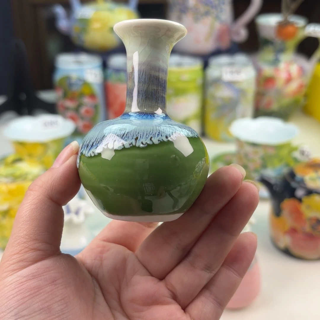景德镇手绘高温釉下彩陶瓷茶具