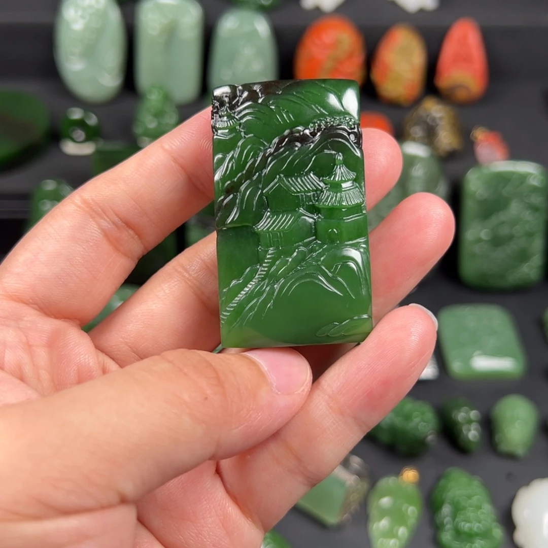 和田玉（碧玉）未镶嵌挂件