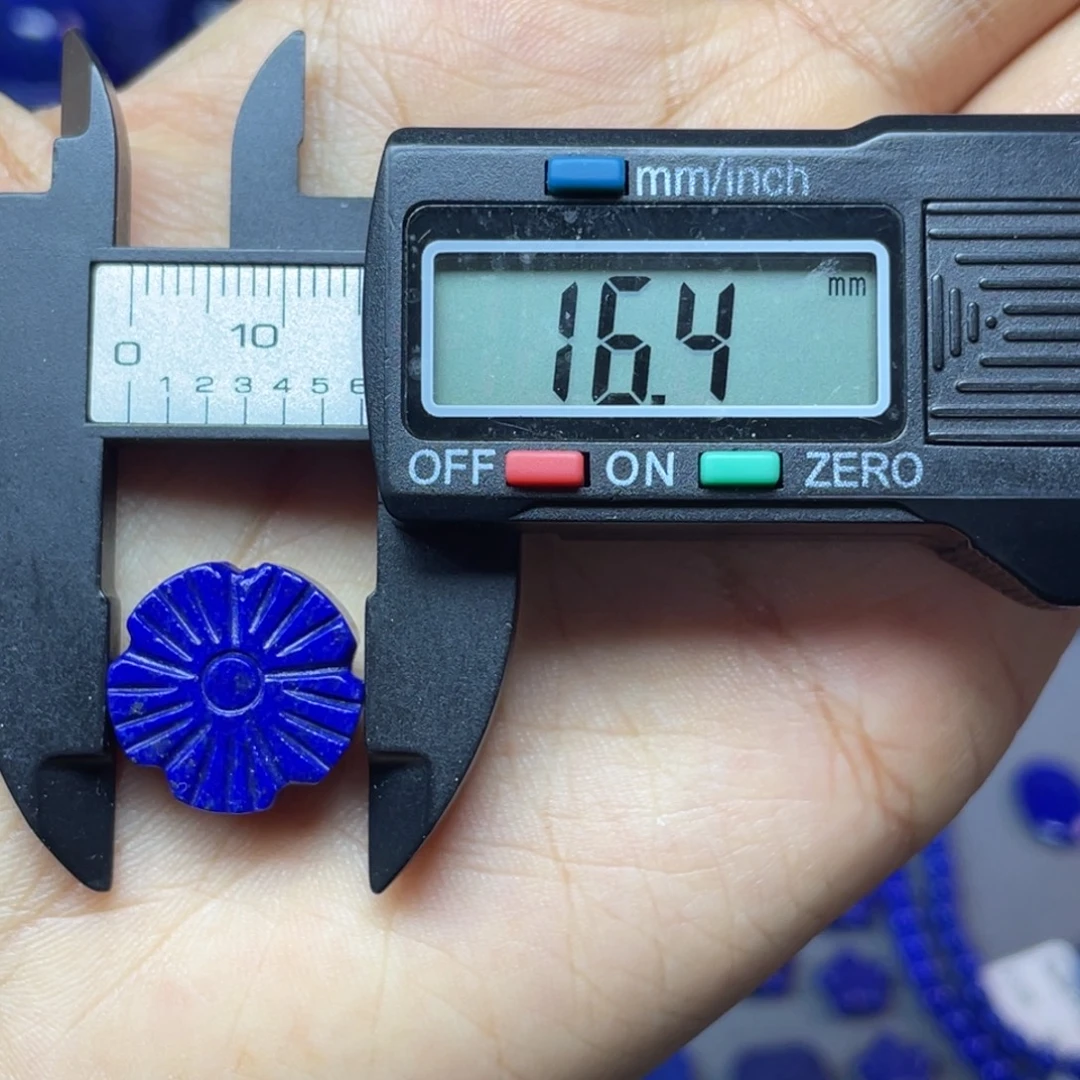 青金石未镶嵌16mm雏菊配饰