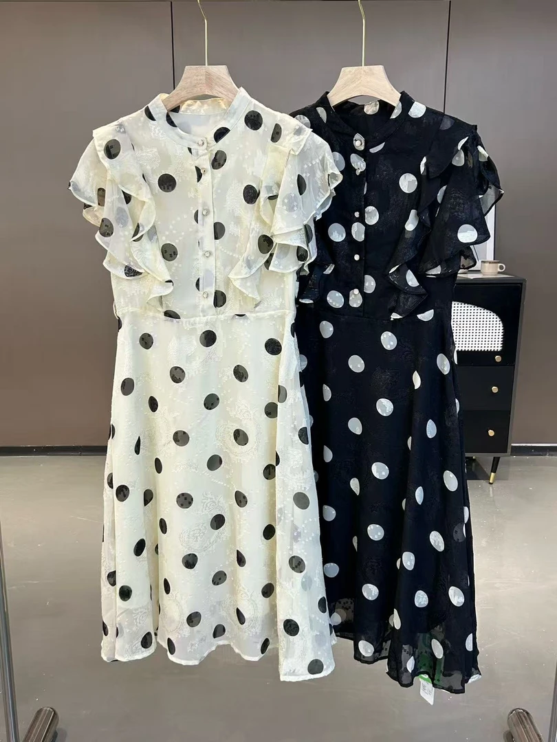 春夏季新款女士波点连衣裙-M8823006