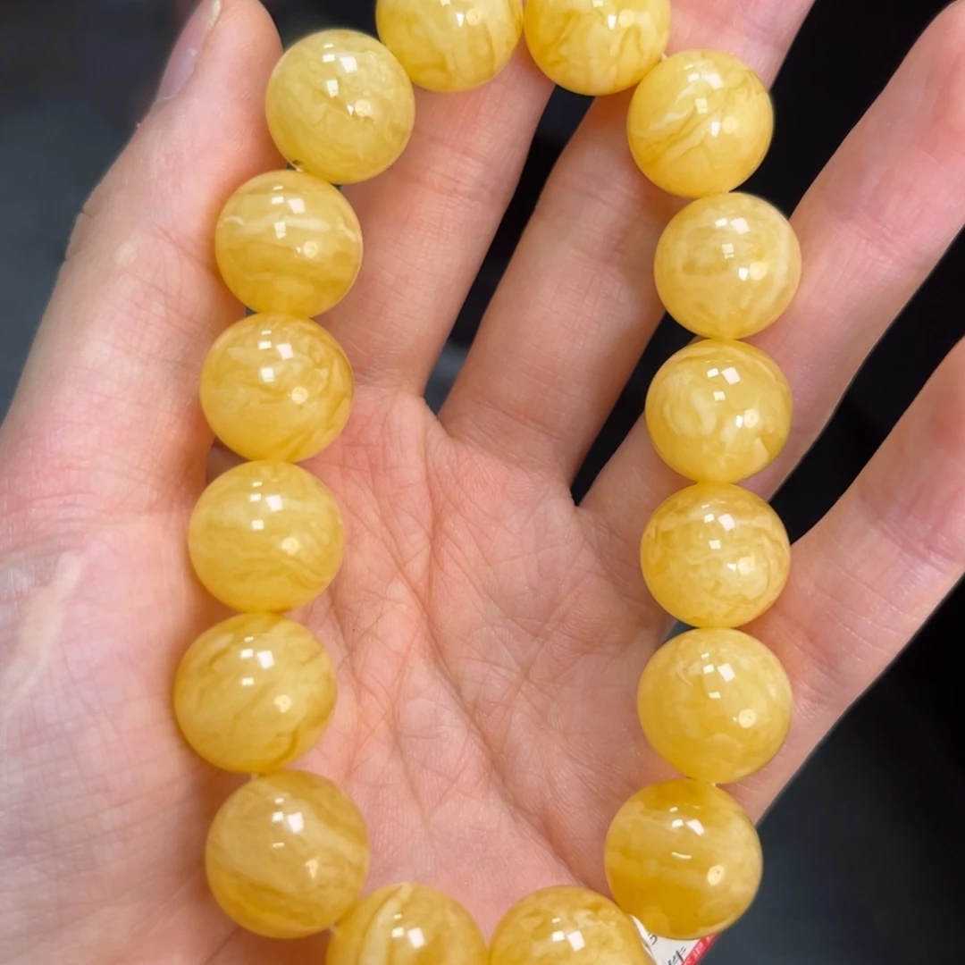 裸石琥珀未镶嵌13+满蜡白花虎皮