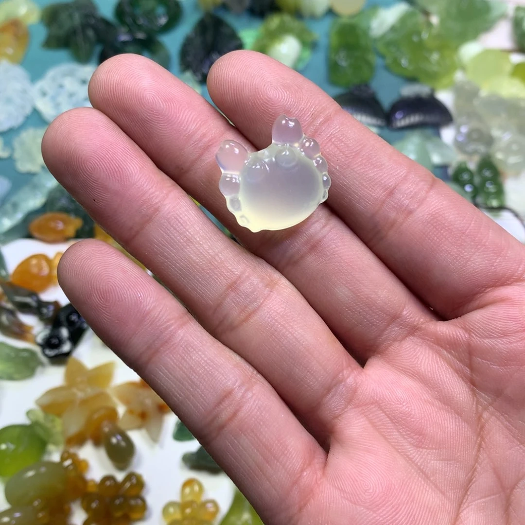 岫玉颈饰未镶嵌b*u螃蟹