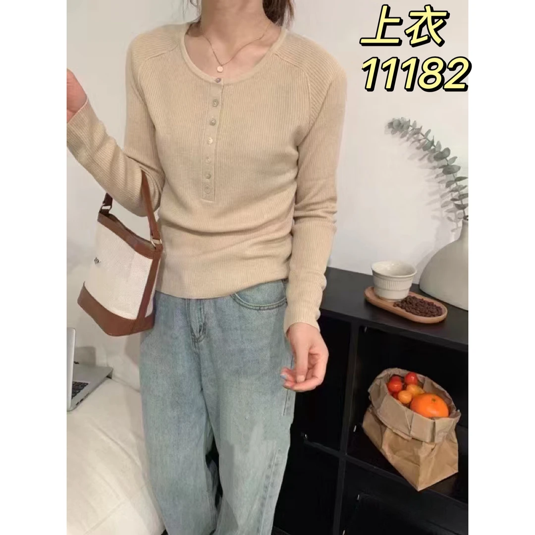 11182（部分无水洗唛，介意慎拍） SANFAN新款针织衫