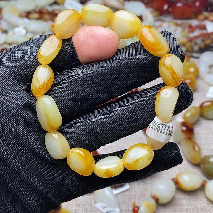 和田玉未镶嵌手链