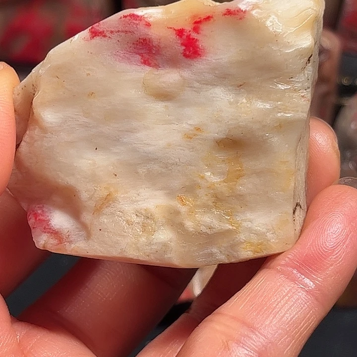 士***击昌化石印石昌化白田鸡血