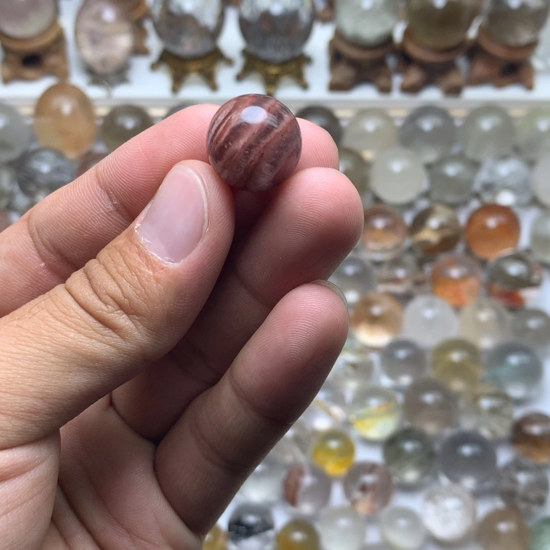 珠宝半成品未镶嵌水晶兔毛球