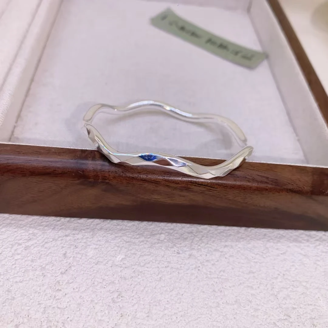 足银手镯 【莫比乌斯幻彩闭口镯23克足银999.9