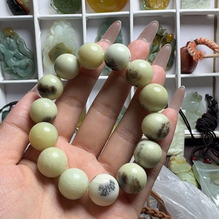 美***玲蛇纹石玉未镶嵌吊坠