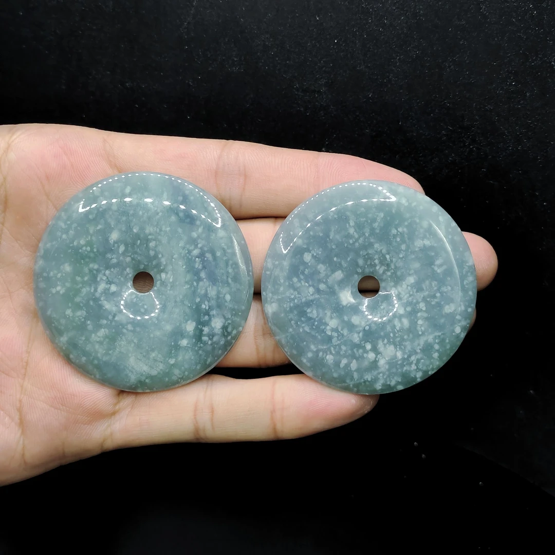 【老三珠宝】翡翠平安扣吊坠赠绳子SY06【多样性发其一】约50-5mm